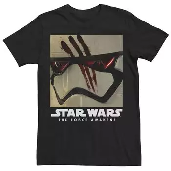 Мужской шлем финна Эпизод 7 Футболка «Кровь на маске» Star Wars