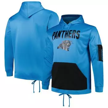 Мужской синий пуловер с капюшоном с логотипом Carolina Panthers Fanatics