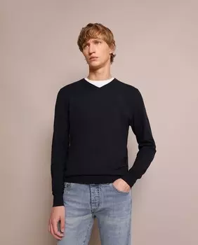 Мужской синий свитер с v-образным вырезом Scalpers