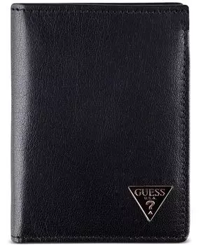 Мужской складной кошелек с логотипом Chavez GUESS, черный