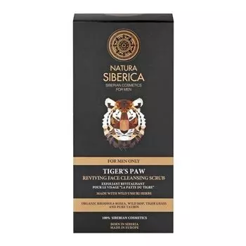Мужской скраб для лица «Тигровая лапа» Natura Siberica, 150 мл