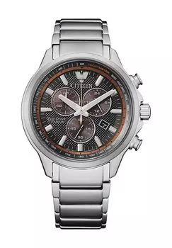 Мужской солнечный хронограф Super Titanium AT2470-85H CITIZEN, серебро