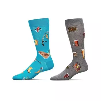 Мужской спортивный ассортимент из 2 пар MeMoi, цвет Gray Multi