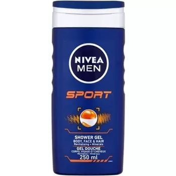 Мужской спортивный гель для душа 250 мл лимон, Nivea