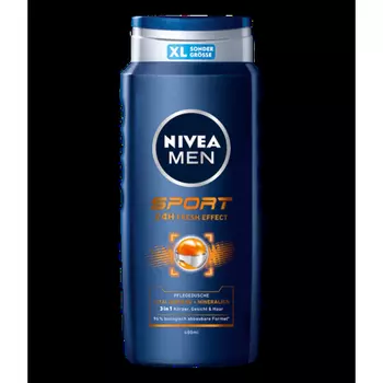 Мужской спортивный гель для душа 250мл, Nivea