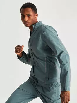 Мужской спортивный кардиган с длинным рукавом и воротником-стойкой LCW Active