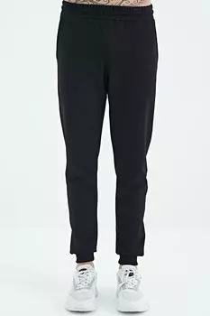 Мужской спортивный костюм Alvin Black с карманами и вышитым логотипом AIR JONES