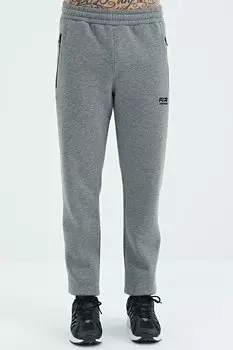 Мужской спортивный костюм Carlo Grey Melange с карманом на молнии и лентой AIR JONES