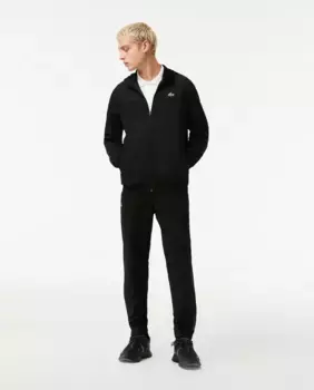 Мужской спортивный костюм черного цвета Lacoste, чёрный