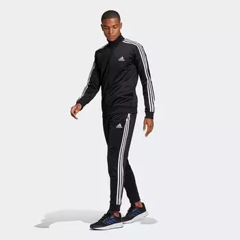 Мужской спортивный костюм Primegreen Essentials 3 полоски Adidas, черный