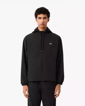 Мужской спортивный костюм с капюшоном Lacoste, чёрный