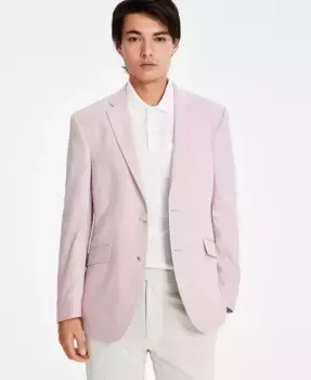 Мужской спортивный пиджак из льна Slim-Fit Kenneth Cole Reaction, розовый