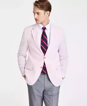 Мужской спортивный пиджак Modern-Fit из ткани в полоску Nautica, розовый