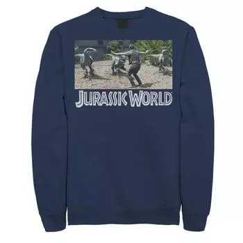 Мужской спортивный свитшот Jurassic World Owen Raptor Pack Licensed Character, синий