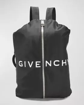 Мужской средний спортивный рюкзак с молнией и логотипом Givenchy, цвет Black