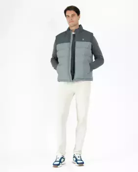Мужской стеганый жилет на молнии Makarthy, серый