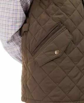 Мужской стеганый жилет на молнии shoveler box Barbour, мульти