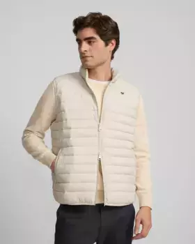 Мужской стеганый жилет Silbon, бежевый