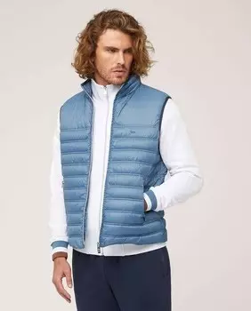 Мужской стеганый жилет светло-цвета Harmont&Blaine, светло-синий
