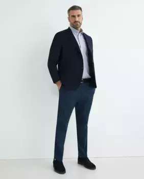 Мужской структурированный пиджак Classic Fit больших размеров Emidio Tucci, синий