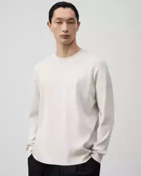 Мужской структурированный полосатый свитер Adolfo Dominguez, цвет Natural