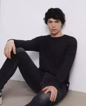 Мужской структурированный свитер Easy Wear, темно-серый