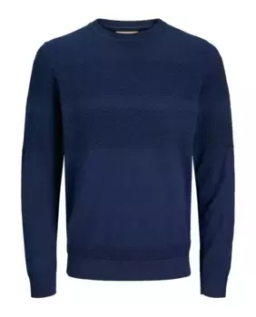 Мужской структурированный свитер с круглым вырезом Jack & Jones, зеленый