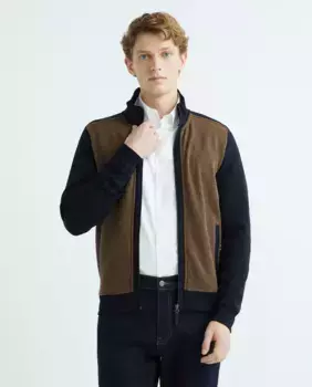 Мужской структурный кардиган Pierre Cardin, цвет Piedra