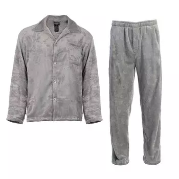 Мужской супермягкий плюшевый пижамный комплект Gioberti из 2 предметов, серый