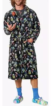 Мужской суперплюшевый халат chubbies, черный