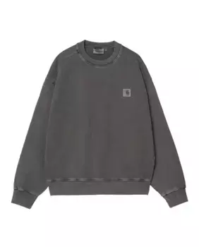 Мужской сверхсвободный свитшот с нашивкой с логотипом Carhartt WIP, серый