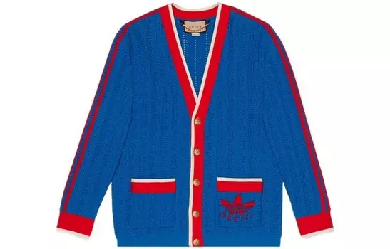 Мужской свитер Adidas Originals X Blue Gucci, синий