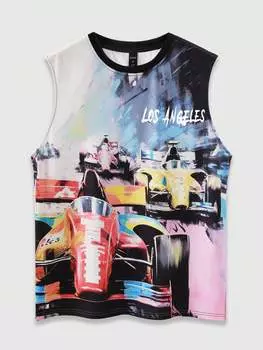 Мужской свитер без рукавов ROMWE High Street Vintage с круглым вырезом идеально подходит для повседневной жизни весной и летом, многоцветный