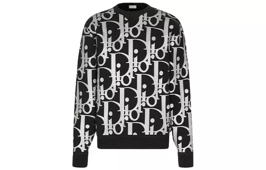Мужской свитер Dior, черный/белый