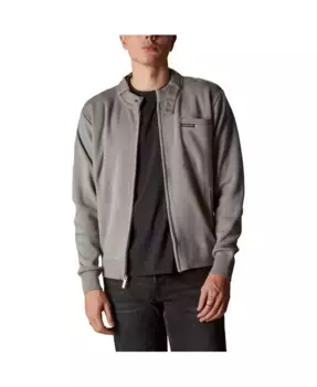 Мужской свитер Iconic Racer больших размеров Members Only, серый