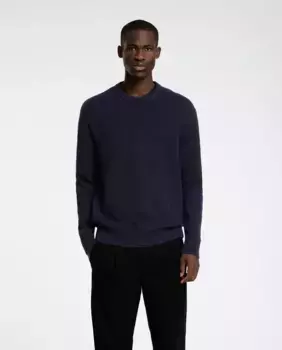 Мужской свитер из 100% органического хлопка Selected, темно-синий
