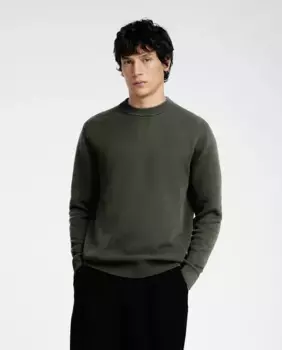 Мужской свитер из 100% органического хлопка Selected, цвет Verde Militar
