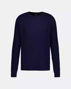 Мужской свитер из кашемира темно-синего цвета FACONNABLE