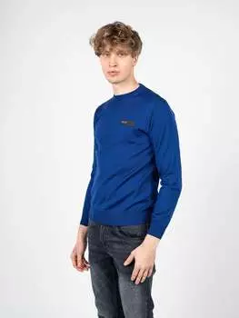 Мужской свитер из мериноса Plein Sport, синий