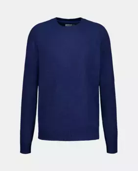 Мужской свитер из овечьей шерсти Easy Wear, темно-синий