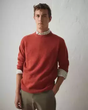 Мужской свитер из овечьей шерсти Lloyd's, оранжевый