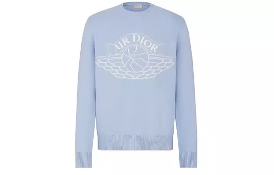 Мужской свитер Jordan X светло-голубой Dior, светло-голубой