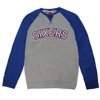 Мужской свитер Mitchell & ness nba Philadelphia 76ers Mitchell And Ness, серый