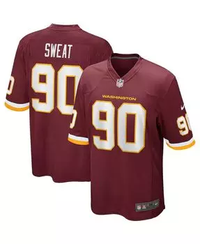 Мужской свитер montez sweat бордового цвета washington football team game jersey Nike