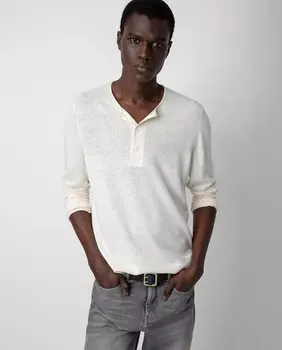 Мужской свитер на пуговицах Zadig & Voltaire, белый