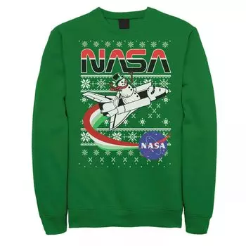 Мужской свитер NASA Santa Rocket Ugly Christmas Sweater Licensed Character