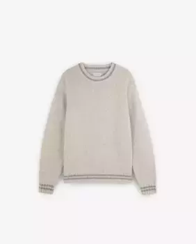 Мужской свитер обычного кроя с круглым вырезом Scalpers, бежевый