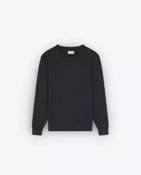 Мужской свитер обычного кроя с круглым вырезом Scalpers, темно-синий