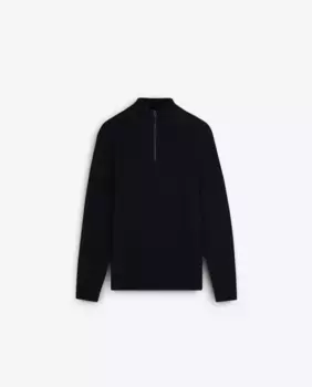 Мужской свитер обычного кроя с воротником на молнии Scalpers, синий