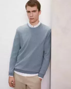 Мужской свитер с круглым вырезом Easy Wear, светло-зеленый